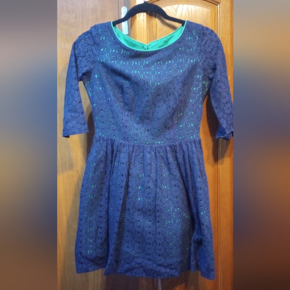 Lilly Pulitzer Mini Dress Blue Lace Size 0